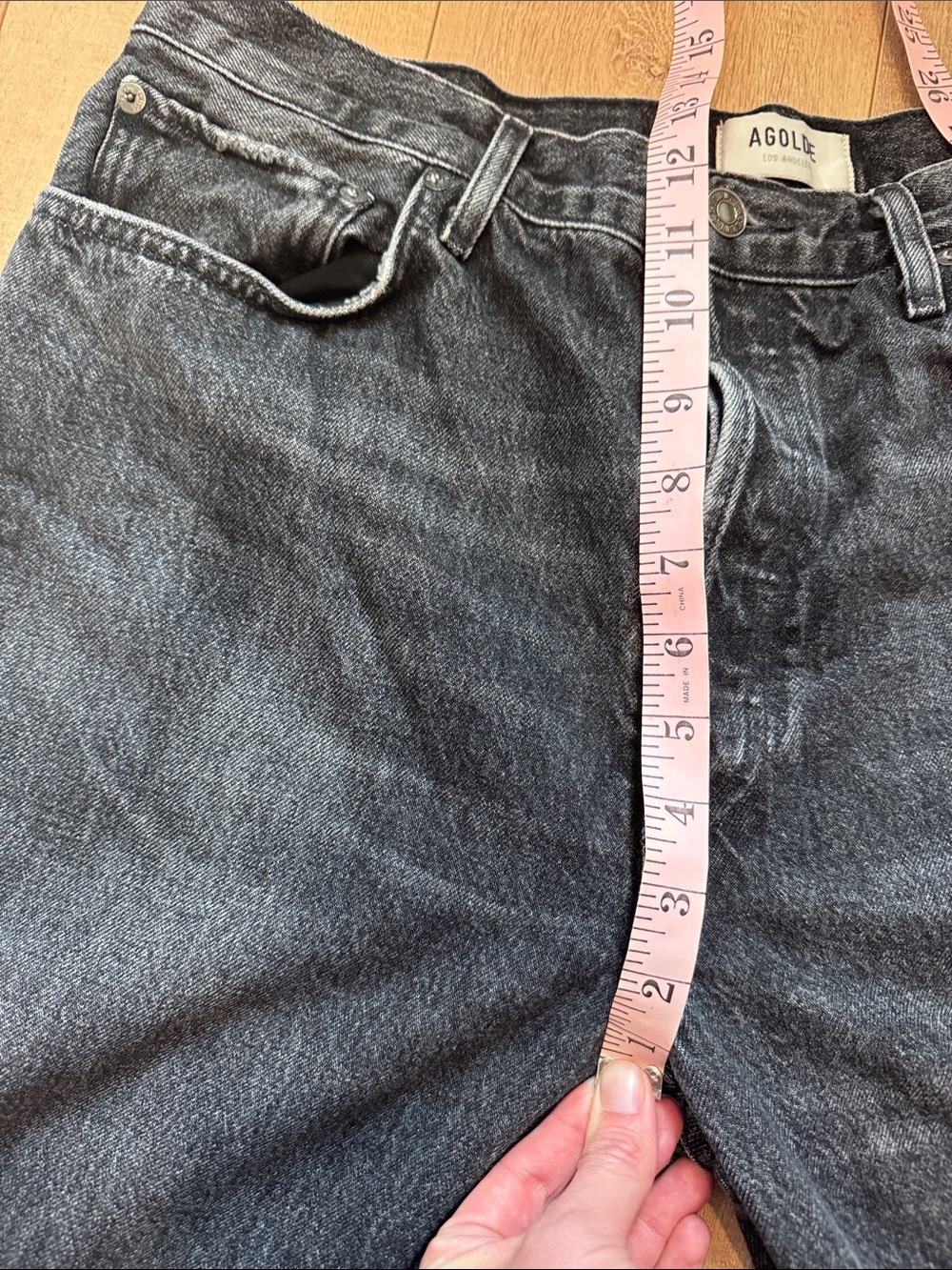 Agolde Women's Straight Leg Jeans - Dark Gray - Picture 7 of 7